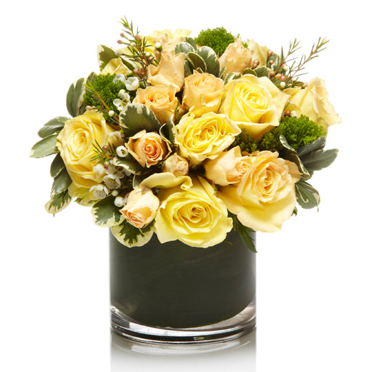 Elegant all Yellow Floral Arrangement - H.Bloom